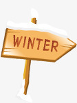 冬天木板卡通创意png免抠素材_新图网 https://ixintu.com 冬天 创意 卡通 木板