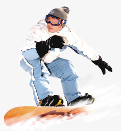冬天雪橇人物滑雪图高清图片