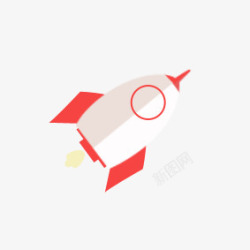 红火箭飞火箭卡通高清图片