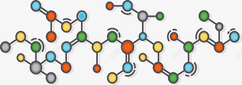 有机分子结构png免抠素材_新图网 https://ixintu.com 分子结构 化学分子 多边形 有机化学 生物分子 矢量png