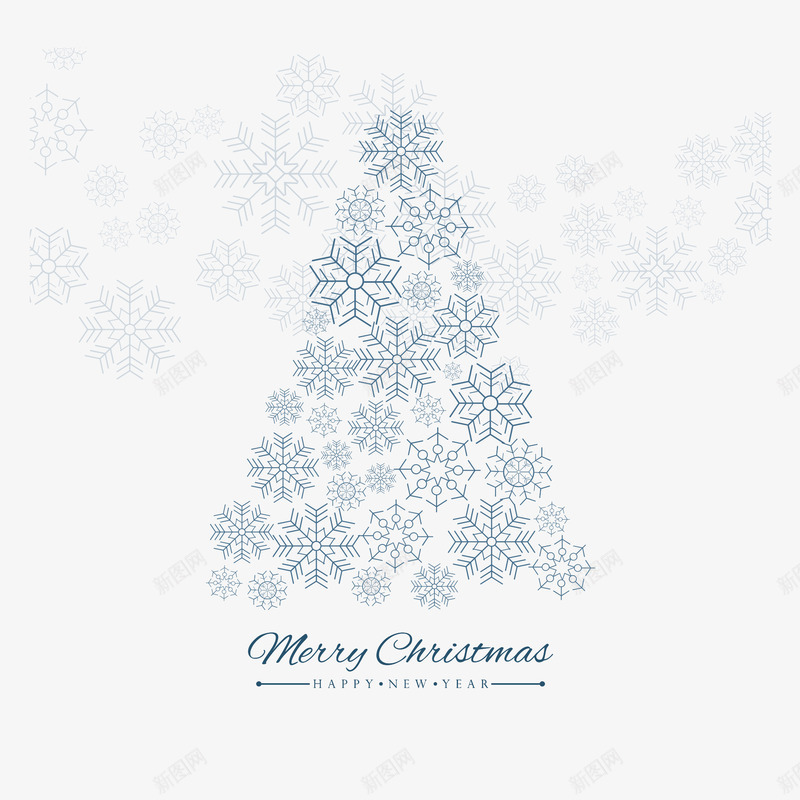 圣诞树png免抠素材_新图网 https://ixintu.com 抽象矢量圣诞树 拼贴矢量圣诞树 矢量圣诞节素材 雪花矢量圣诞树