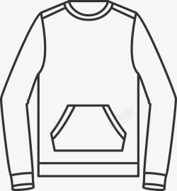 卫衣长袖服装图标图标