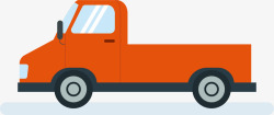 橘色拆卸卡车素材