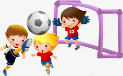 儿童拍照活动踢足球的小孩高清图片