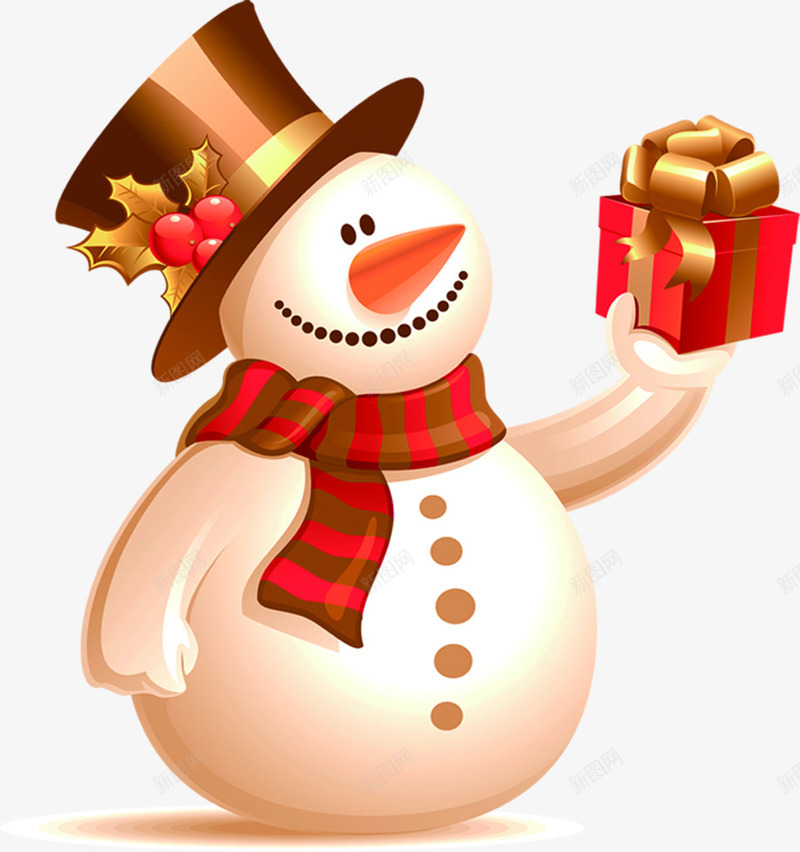 雪人主题圣诞元旦png免抠素材_新图网 https://ixintu.com 主题 元旦 圣诞 素材 雪人