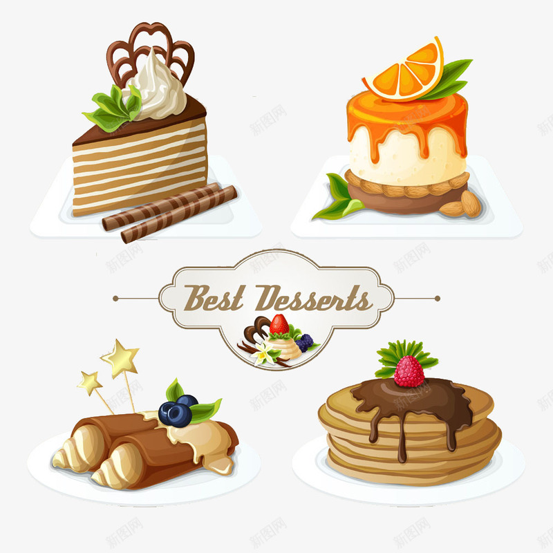 巧克力奶油蛋糕png免抠素材_新图网 https://ixintu.com 卡通 奶油蛋糕 巧克力