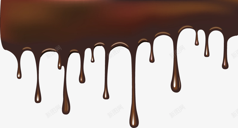 液体巧克力滴矢量图ai免抠素材_新图网 https://ixintu.com 巧克力 巧克力美食 巧克力装饰图案 液体巧克力 滴 矢量图