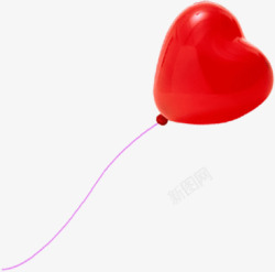 气球红色爱心海报背景七夕情人节素材