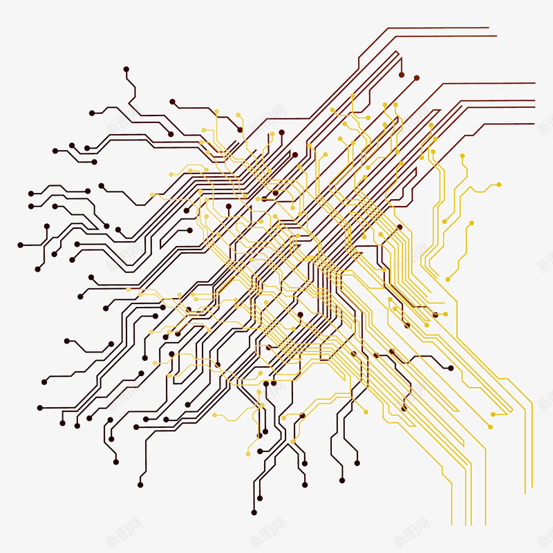 电路集成图png免抠素材_新图网 https://ixintu.com 电路 素材 集成图