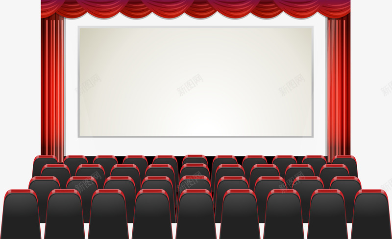 电影院多排黑色座椅png免抠素材_新图网 https://ixintu.com 多排座椅 电影色调 电影院 看电影 舒适座椅 观影厅 黑色座椅 黑色椅子
