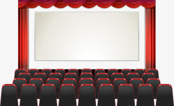 黑色座椅电影院多排黑色座椅高清图片