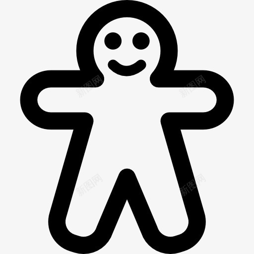 姜饼人图标png_新图网 https://ixintu.com 冬天 圣诞节 点心 甜的 食品 饼干
