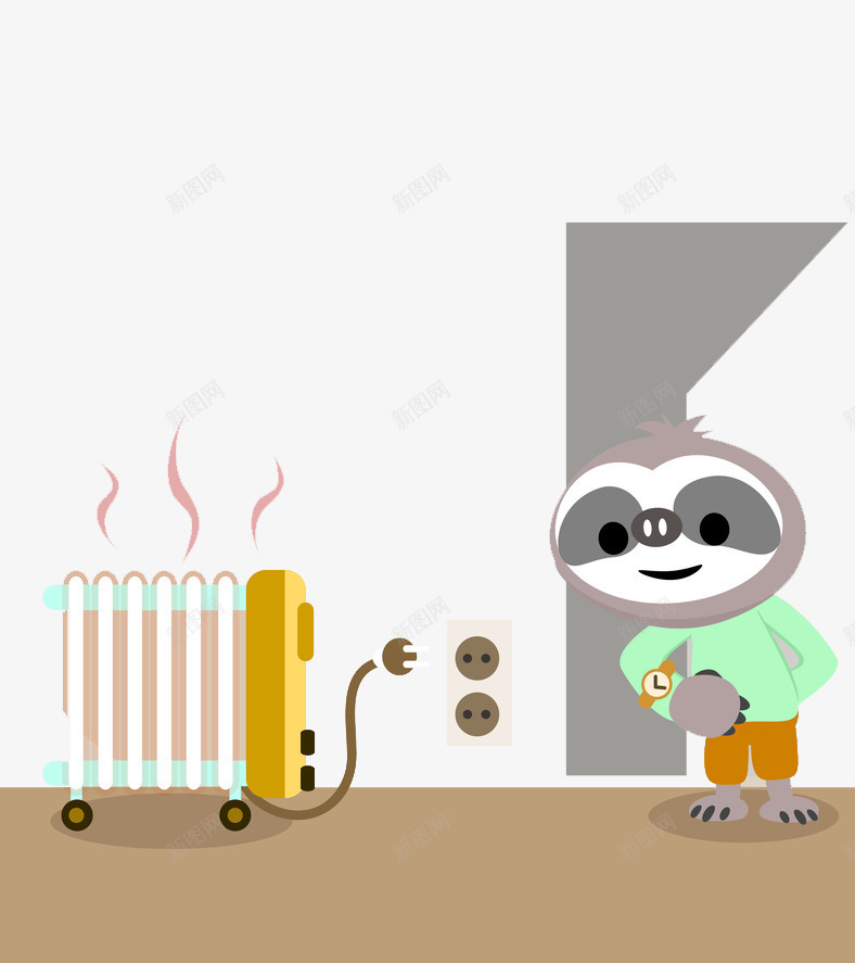 准备烤取暖器的猴子png免抠素材_新图网 https://ixintu.com 冬天 动物 取暖 取暖器 可爱 家 屋子 温暖 猴子 绿色
