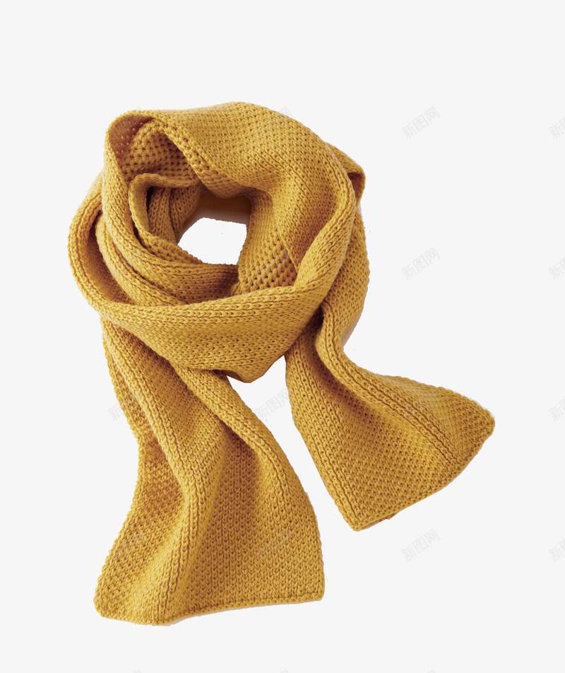 黄色围巾png免抠素材_新图网 https://ixintu.com 冬天元素 围巾 配饰 黄色