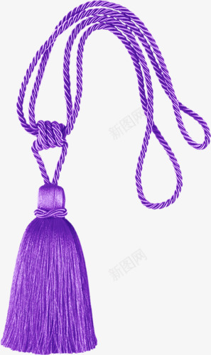 活跃紫色绳子打结png免抠素材_新图网 https://ixintu.com 活跃 紫色 绳子