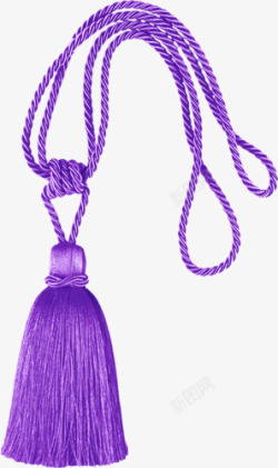 紫色绳子活跃紫色绳子打结高清图片