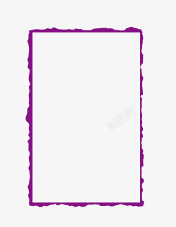 扁平化文本框紫色卡通扁平化文本框矢量图素材