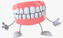 卡通牙齿牙龈素材