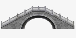 拱桥背景灰色的建筑物桥梁高清图片