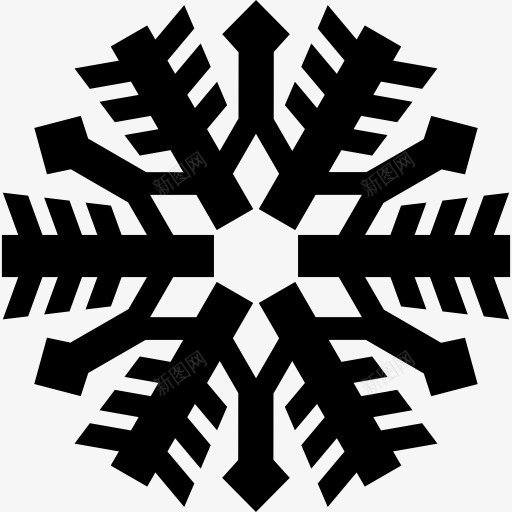 雪花的形状图标png_新图网 https://ixintu.com 六角形 六边形 冬天 形状 指出图标 雪 雪花