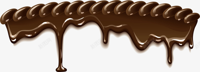 咖啡色美味汁液png免抠素材_新图网 https://ixintu.com 咖啡色汁液 巧克力 巧克力汁 甜品店 美味甜品 美食 食物