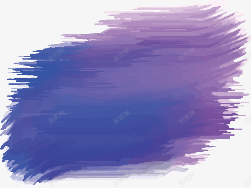 渐变紫色笔刷png免抠素材_新图网 https://ixintu.com 晕染 水彩笔刷 矢量png 笔刷 粉刷效果 紫色笔刷