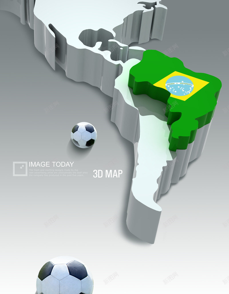 巴西足球psd免抠素材_新图网 https://ixintu.com 南美洲 南美洲地图 大西洋 太平洋 美洲南部 葡萄牙语 西班牙语