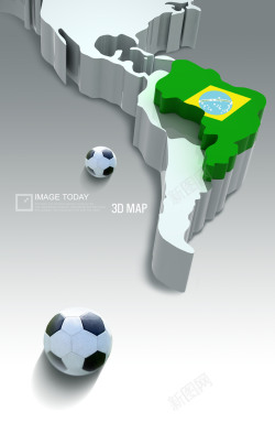 南美地图巴西足球高清图片