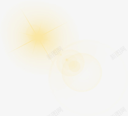 星星黄色光效活动图标图标