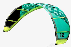 飞行伞绿色飞行伞高清图片