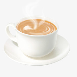 白色优雅帘子咖啡杯热奶茶高清图片