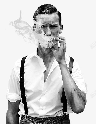 吸烟男人人像png免抠素材_新图网 https://ixintu.com 人像 吸烟 复古