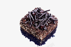 巧克力黑色黑森林蛋糕高清图片