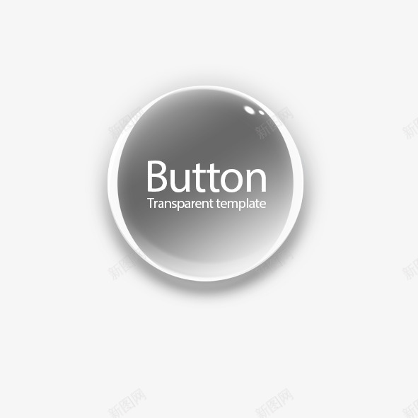 圆形按钮png免抠素材_新图网 https://ixintu.com 圆形按钮 精致按钮 透明按钮