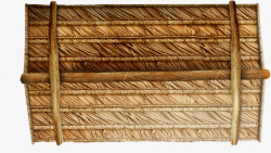 房顶盖子木质箱子高清图片