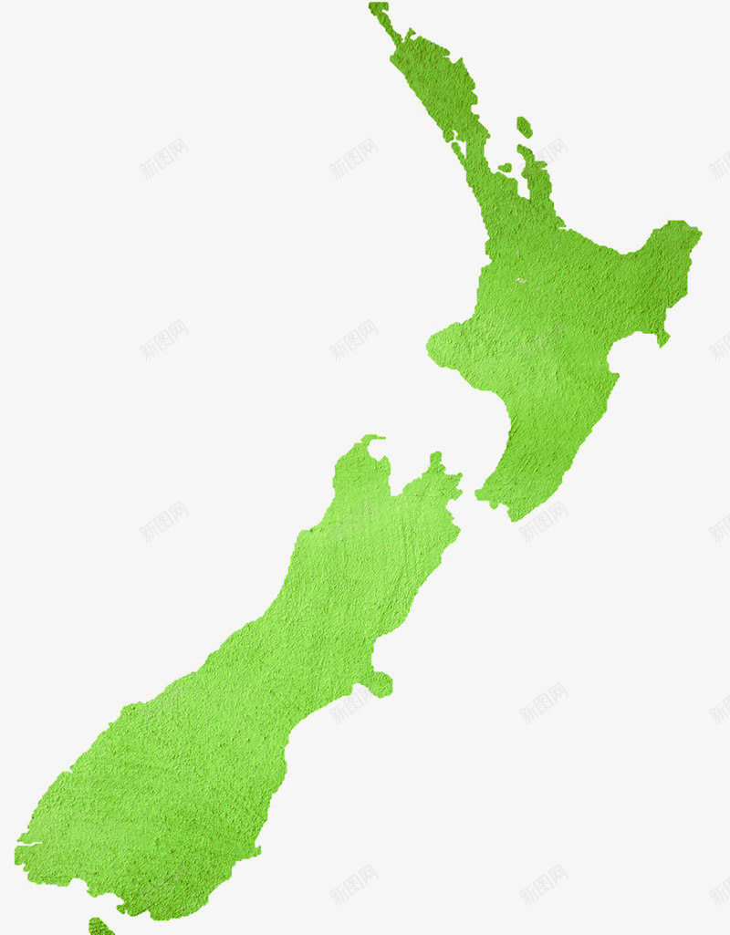 绿色新西兰地图png免抠素材_新图网 https://ixintu.com 新西兰地图 澳洲 绿化 草地