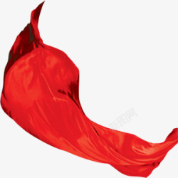 年夜饭红色丝巾素材