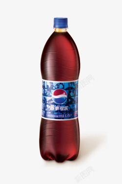 塑料瓶子素材125升百事可乐饮料高清图片