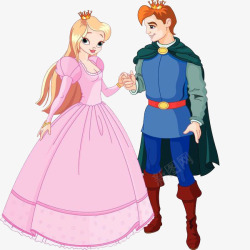 相貌王子与公主牵手高清图片