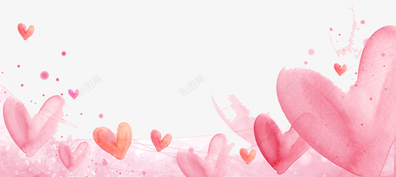 粉色爱心装饰png免抠素材_新图网 https://ixintu.com 充满爱心 围绕的爱心 少女心 海报背景 爱心装饰 粉色 节日元素