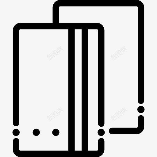 卡图标png_新图网 https://ixintu.com 卡 卡的轮廓 横卡 轮廓形状 长方形的卡片