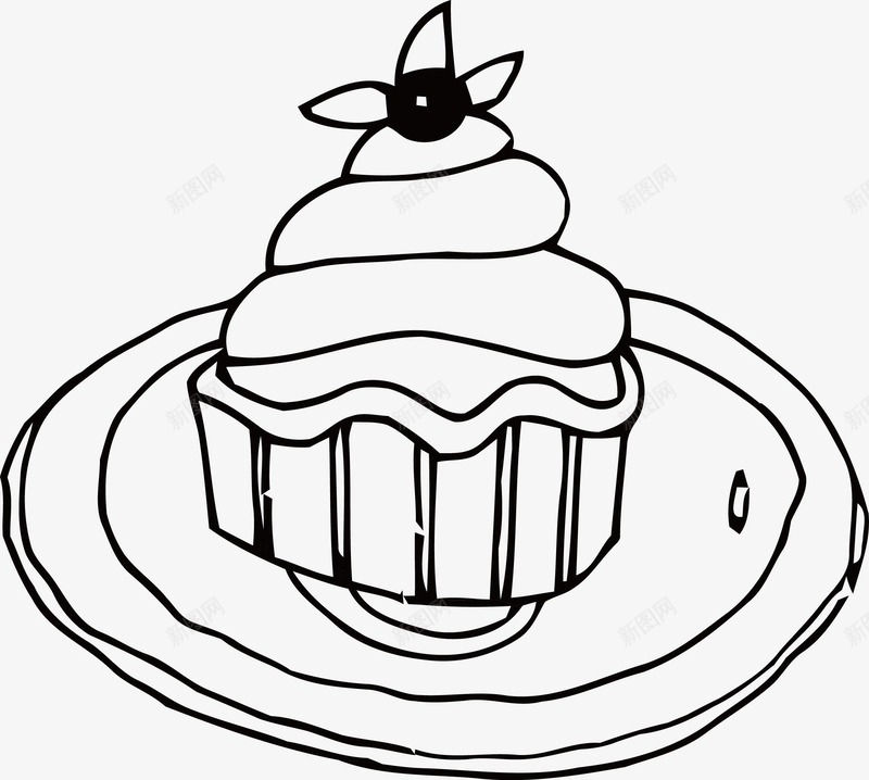 可爱手绘蛋糕png免抠素材_新图网 https://ixintu.com EPS 卡通 手绘 甜品 甜点 简笔画 线描 蛋糕 蛋糕简笔画 食物