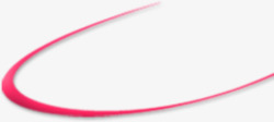粉色u型弧线装饰素材