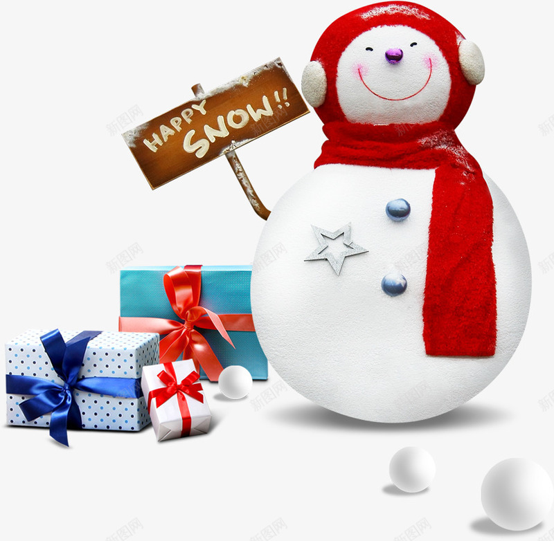 淘宝圣诞节圣诞雪人psd免抠素材_新图网 https://ixintu.com 淘宝素材圣诞节素材圣诞雪人礼品盒