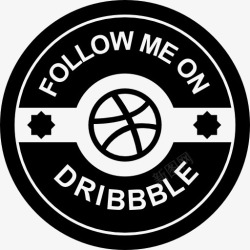 网站DribbbleDribbble复古徽章图标高清图片