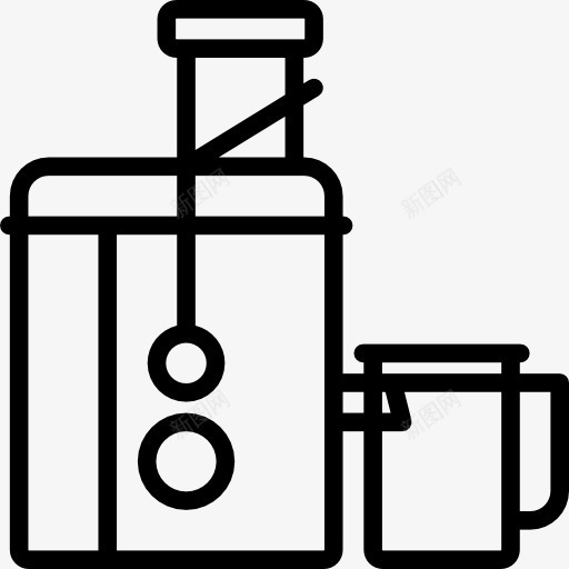榨汁机图标png_新图网 https://ixintu.com 厨房用具 器皿 工具 榨汁机 设备