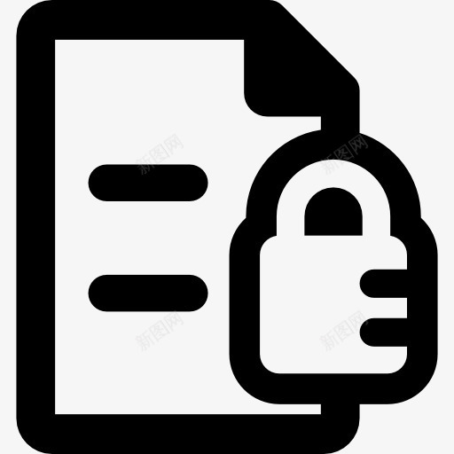 安全的文本页面图标png_新图网 https://ixintu.com 安全 文本文件 文档 档案 界面 网页