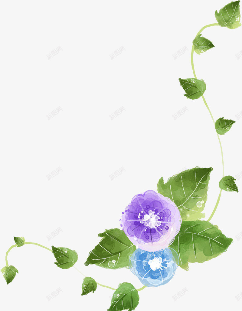 春季紫色淡雅植物png免抠素材_新图网 https://ixintu.com 春季 植物 淡雅 紫色