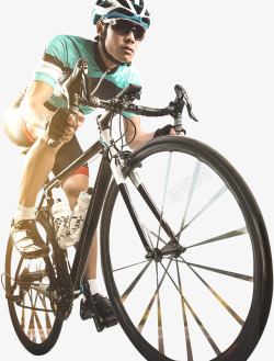 时尚山地自行车山地自行车运动员高清图片