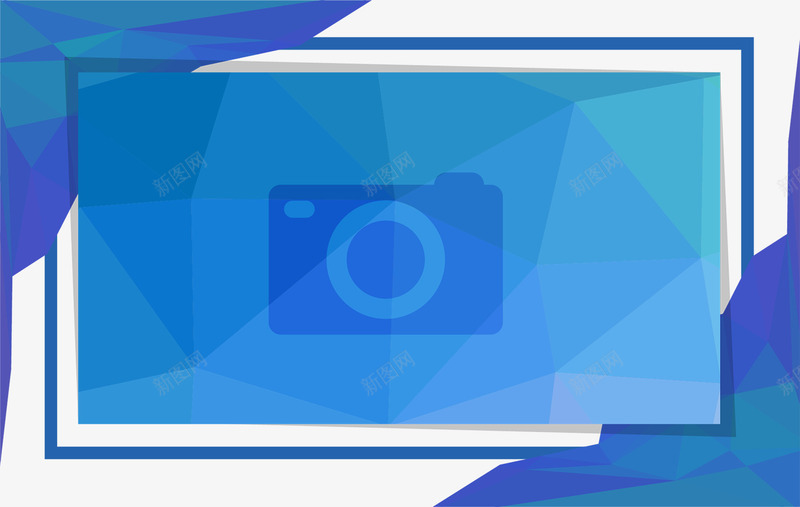 现代蓝色抽象立体相机矢量图ai免抠素材_新图网 https://ixintu.com 摄影展 现代 相机 蓝色 矢量图